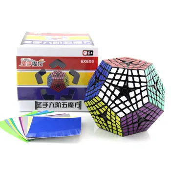 Shengshou 6x6 Megaminxed Kocka 6x6x6 v tvare dvanás ť stena Kocky Megaminxed 6x6 Magic Cube 12 Stranný Elite Kilominx Puzzle, Hračky