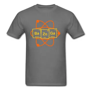 Big Bang Theory Najnovšie dizajnové Tričká Periodickej Tabuľke Prvok Vedy Mužov Dospelých T Shirt Bazinga Sheldon Cooper Bavlna Tees
