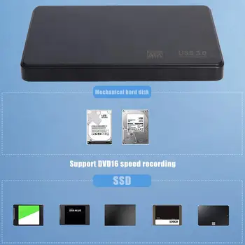 HDD Prípade 2.5 palcový Pevný Disk Prípade, SATA do USB 3.0 Adapter Pevný Disk Kryt Pre SSD Disk Prípade HDD Box Externý HDD Enclosure