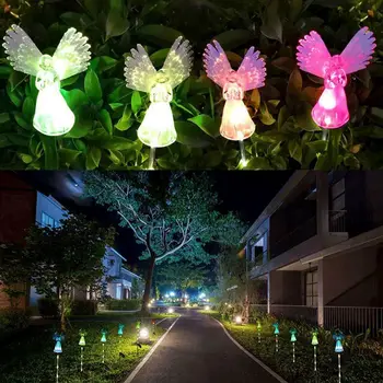 1/2ks LED Solárne Elfovia tvar Svetlá Vonkajšie Nepremokavé Víla Garland Svetlo String Záhrade Trávnik Ulici Vianočné Dekorácie