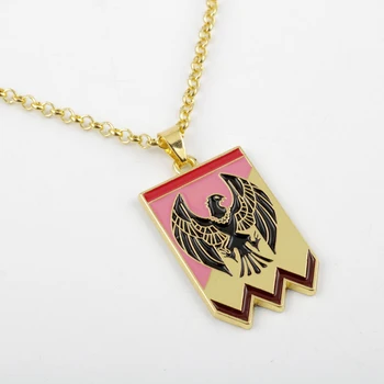 Horúce Anime Oheň Emblem Choker Náhrdelník Muži Ženy Reťazí Náhrdelníky Lev Jeleň Eagle Odznak Šperky, Darčeky Kúzlo Prívesok Doplnok