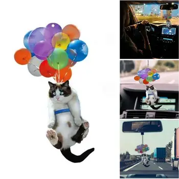 Mačka Auto Visí Ozdoby S Farebnými Balón Auto Visí Ozdoba Interiéru Vozidla Dekor Domova Dekorácie Dropshipping