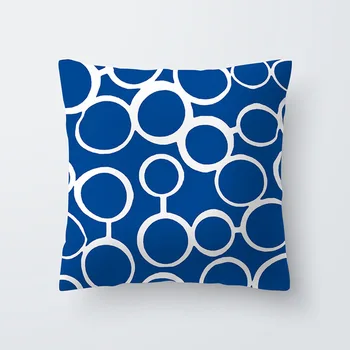 45 * 45 cm Vankúš Geometrické Modrý Polyester Vankúš pre Vankúš, Domáce Dekorácie Vankúš, Hotel Dekorácie