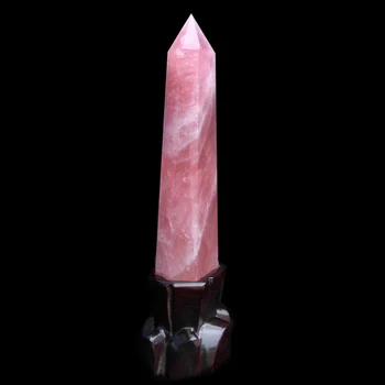 Ružový kryštál surového kameňa Crystal stĺpec Kameň vybavenie výrobkov,minerálneho kameňa, liečenie energiou kameň farebný drahokam