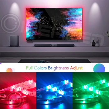 Smart Zigbee TV RGB Osvetlenie Pásy APP Control pre 40-60 palcový s vysokým rozlíšením (HDTV Podsvietenie USB Powered pracovať s Alexa Echo plus SmartThings Hub