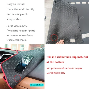 Pre Suzuki Ciaz ~ 2018 Šport Anti-Slip Kožené Mat Panel Kryt Pad Slnečník Dashmat Chrániť Auto Príslušenstvo 2016