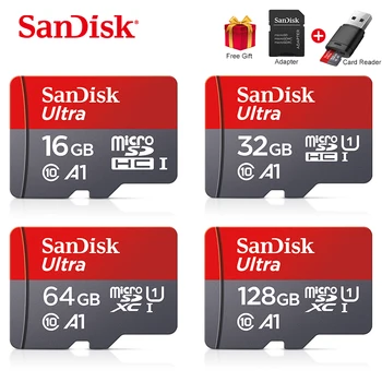 Originálne Sandisk 128 gb kapacitou 32 GB, 64 GB 256 GB Ultra Micro SD je 16gb Micro SD Karta SD/TF Flash Pamäťová Karta 32 64 128 gb microSD