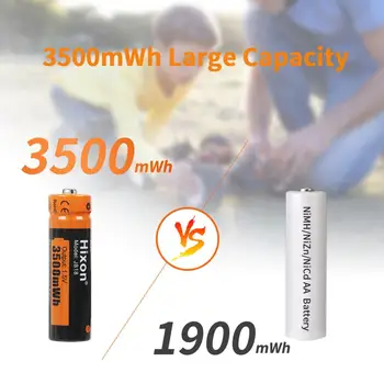 8ks 3500mWh 1,5 V AA Li-Ion Nabíjateľná Batéria 4 Slot Nabíjačky, Pre Myš、Mikrofón、Budík, zubné kefky