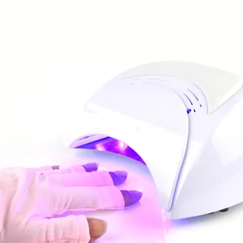 1 pár Nových Nail Art Manikúra Anti UV Rukavice na UV Svetlo / Svetlo Radiatio ruky zvyšok protector