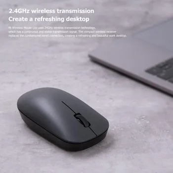 Xiao Ultratenké Bezdrôtová Myš 2,4 GHz, 1000DPI Ergonomická Optická Myš Herné Mouses Na Notebooku Windows 10