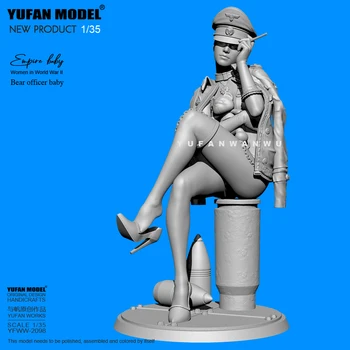 1/35 YUFAN Živice model súpravy obrázok krásy bezfarebný a self-assembled YFWW-2098