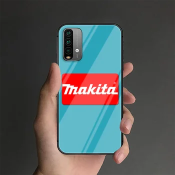 Makita Tool Telefón Tvrdené Sklo puzdro Pre Xiao Redmi Poznámka 7 8 9 A S T K30 Pro Ultra Funda Hoesjes 3D Black Etui Späť