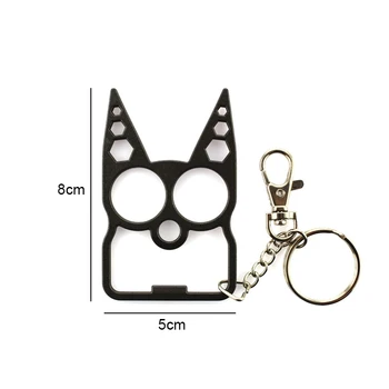 Multifunkčné Keychain Prenosné Cute Cat Otvárač Fliaš Skrutkovač, Kľúč Reťazca Outdoor Camping Nástroje, Kuchynské Pomôcky