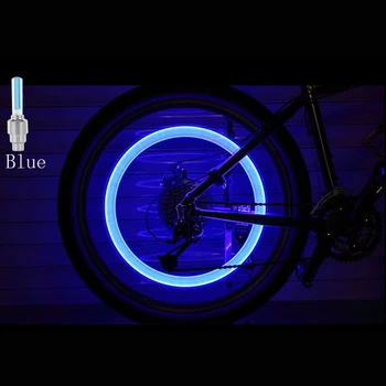 2 ks Bicykli Neon LED Svetlo, Cyklistické Pneumatiky Kolesa Ventil Spp Bicykli Neon Lights Neon LED Lampa Flash Pneumatiky Vzduchu Kryt Ráfika Kolesa Kmeňových Spp