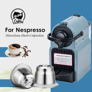 ICafilas Kávové Kapsule Nespresso Pre Nehrdzavejúcej Ocele Kávové Kapsule Naplniteľné Opakovane Filtre Pre Espresso kávovar