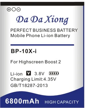Da Da Xiong 6800mAh BP-10X-som Batérie pre Highscreen boost 2 II innos D10 D10F Smart telefónu Batéria