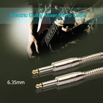 3m 9.8 ft 6.35 mm Mono Jack Elektrická Gitara Audio Kábel Samec Samec Kábel Drôt, Kábel pre Elektrické Nástroje