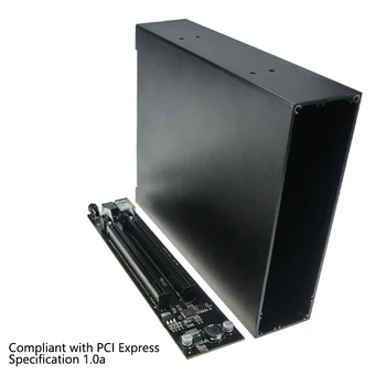 PCI e PCI express adaptéra PCI-e 2 port PCIe sloty converter Rozširujúca Karta s krytu Prípade Zvuk grafická karta