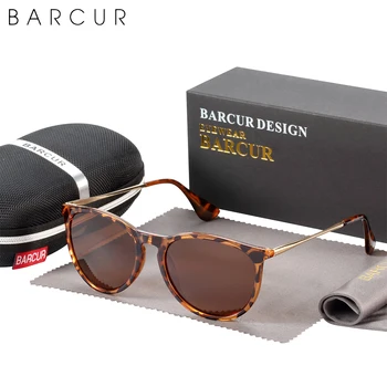 BARCUR Dizajn slnečné Okuliare Ženy Móda Polarizované Šošovky Plastové Titán Rám Mužov Slnečné Okuliare UV400 Ochrana