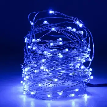 2/5/10m Hviezdna String Kvet Batérie Powered LED Reťazec Rozprávkových Svetiel USB Crystal Kvety Pre Vnútorné Svadobné, Vianočné Dekoroch