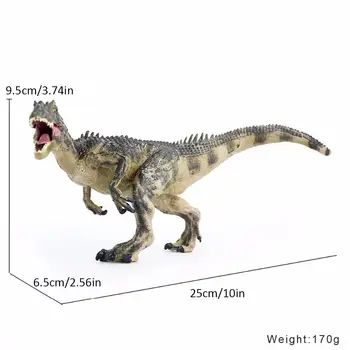 10 inch Deti Dinosaurov Allosaurus Akcie Obrázok Jurský Prehistorických Zvierat Hračka