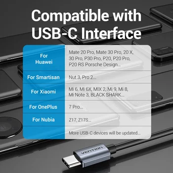 Vencie USB C Jack 3.5 Typ C kábel Kábel Adaptéra USB Typu C 3.5 mm AUX Slúchadlá Converter pre Huawei P30 Mate 30 Pro Xiao Mi 8 9