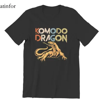 Komodo Dragon Tričko Retro Štýl Komodo Dragon Si Módne Zábavné, Roztomilé Rukáv Streetwear Topy Tees 15103