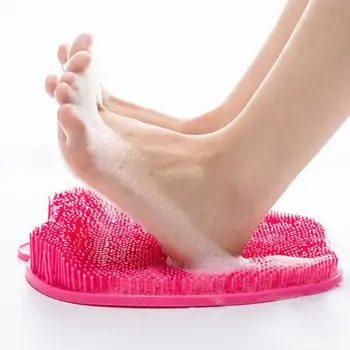 Starostlivosť o nohy Sprcha Nohy Nohy Cleaner Práčky Práčky pre Domácnosť Kúpeľňa Masáž Odstrániť Na Nohy Pokožku Kefa Washbrush Mŕtvych Poplatok Y9U6
