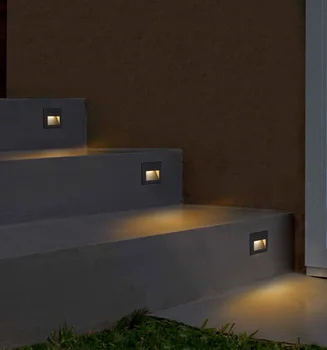LED Palube Krok Svetlo 15Leds IP65 Vodeodolný Podzemné Svietidlo Zapustené Schodisko Paitio prízemí Záhrada Šírku Steny Vonkajšie