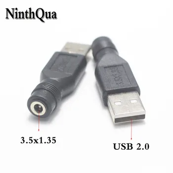 1pcs USB 2.0 Muž DC Napájací Konektor 3,5*1.35 mm 4.0*1.7 mm 5.5*2.1 mm jack Samica Predlžovací Kábel Konektor Nabíjania