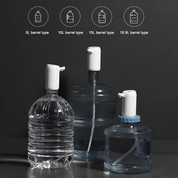Praktická Fľaša na Vodu Čerpadlo Nabíjania cez USB Touch-typ Barreled Spínač Vody Elektrický Zásobník Vody pre Domáce Kuchyňa