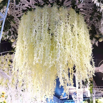 Umelý Kvet Simulácia milenca ventilátor stene visí svadobné stropov krytý mall aktivita v obchode nastaviť falošné kvet ratan