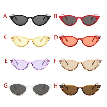 Dievčatá, Slnečné Okuliare, Sexy Retro Cat Eye Slnečné Okuliare Ženy, Malý Trojuholník Retro Slnečné Okuliare Značky Dizajnér Farebné EyewearUV400
