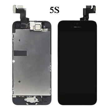 Pre iPhone 5, 5G 5S 5C SE Displeja Full Montáž S Dotykový Displej S Tlačidlo Domov&Fotoaparát na Prednej strane Kompletný LCD S Nástrojmi