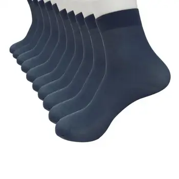 10Pairs Mužov Letné Ponožky Vysokej Kvality Podnikania Bežné Tenké Ponožky Priedušná Bambusu Muž Cool Ponožky Ultra-tenké Meias Elastické Ponožky
