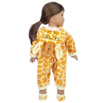 Nové Fit 18-Palcové 43 Cm Baby New Born Bábika Oblečenie Príslušenstvo Žirafa One-piece Suit Pre Dieťa Darček k Narodeninám