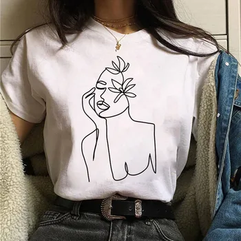 Nová žena módne tričko krátky rukáv Harajuku Grafické Tričko Ženy Topy O-krku Biely Tees Zábavné Dievčatá Tshirt Plus Veľkosť XXXL