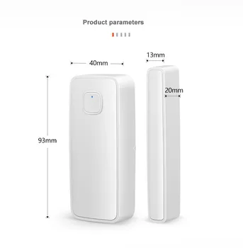 Tuya Smart Wifi Dvere, Okno, Senzor Alarmu Inteligentný život Alexa Domovská stránka Google Bezdrôtový Magnetický Detektor