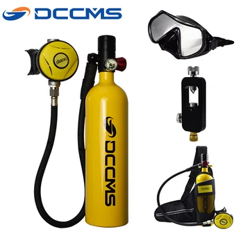 DCCMS 1L Potápanie Kyslíka Potápanie Nádrž Potápanie Valec Respirátor Podvodné dýchacie prístroje Nafukovacím Čerpadla Vybavenie pre Šnorchlovanie