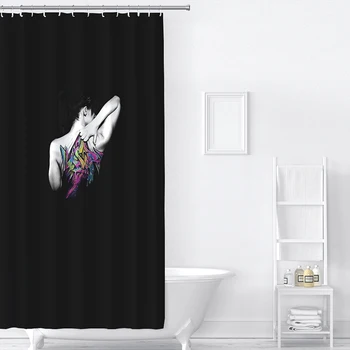Mačka Pivo Sailor Girl FlameTattoo Prispôsobenie Domácnosť Tovar Kúpeľňa Produkty Sprchové Závesy Nepremokavé Vlhkosti-Dôkaz