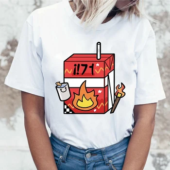 Sen Smp Úsmev T-Shirt Lete ženy Košele Tee Tričko Hip Hop Streetwear Tshirts Kawaii Oblečenie Anime Tričko