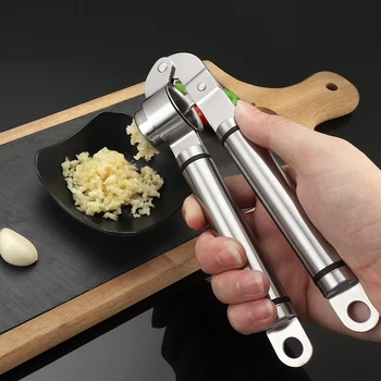 304 Grade Stainless Steel Garlic Press Kitchen Gadgets