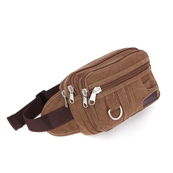 Plátno pás taška multifunkčné praktické nosenie-odolný pás taška mužov mince kabelku bežné malá taška taška pokladňa