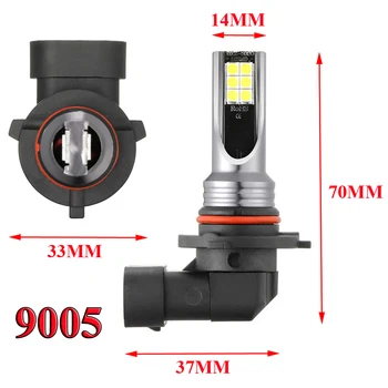 4PCS Combo LED Mini 9005 + H11 Svetlometu Držiak Žiarovky Vysoká Nízka Lúč 240W 10000LM/Žiarovka 6000K S Funkciou so Zameraním Svetlá