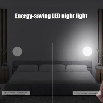 LED Nočné Svetlo Lampy USB Nabíjateľné PIR Senzor Intelligent Indukčné Ľudské Telo Indukčné Lampy, Posteľ, Skrinka na Stenu Svetlo