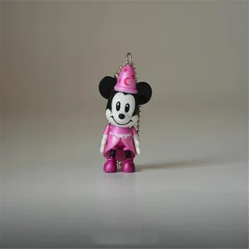 Disney Mickey Mouse, Minnie Kúzelníci 4cm Akčná Figúrka Zbierku Hračiek Model mini bábika Prívesok deti darčeky