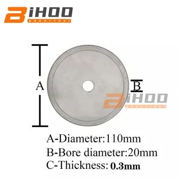 110/150/180/200 mm Ultra-tenké Diamond kotúčová Píla Čepeľ na Rezanie Arbor Disk Rez Jade Disky 5 ks/Sada