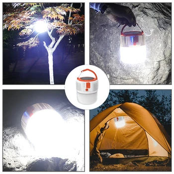 LED Solárne Nabíjanie Svetlo Energeticky úsporné USB 42Lamp Perličiek Žiarovka Noc Trhu Lampa Mobile Outdoor Camping Výpadok Núdzové Svietidlo