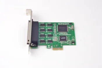 PCIe-8-Port RS232 Sériové Karty DB9 COM Adaptér 16C1058 Chipset w/Fan-Out Kábel