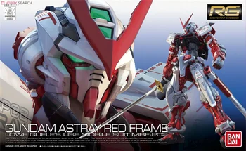 Bandai Hobby RG 1/144 Gundam Gundam na Scestie, Červený Rám MBF-P02 Model Auta Zbierky Dospelých a deti zbierať zmontované hračky